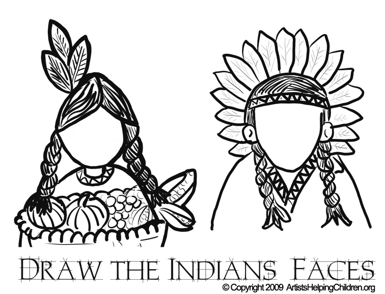 thanksgiving indian coloring pages printable - photo #10