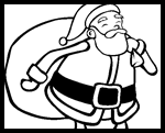 Thecolor.com : Santa Coloring Pages and Printables