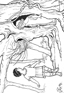 Greek Children Playing in the Woods Coloring Page Printable « Kids