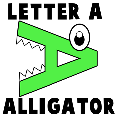 Alphabet Letters A Alligators Making Craft