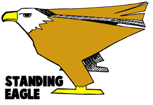 How to Make Standing Paper Eagles Craft