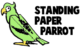 Make a Standing Paper Parrot Craft