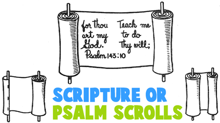 How to Make Scripture or Psalm Scrolls