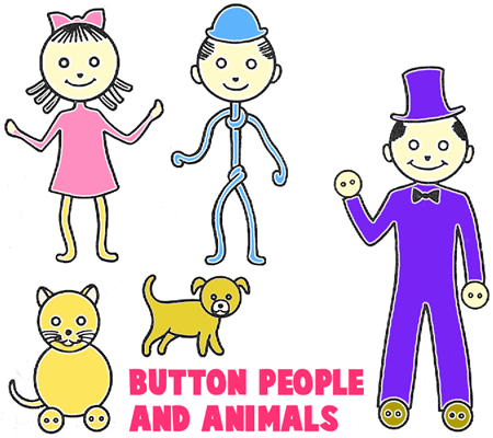 Making Button People and Animals