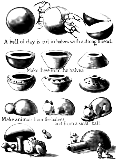 Forming Clay Objects with Ball Forms