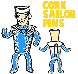make cork sailor pins