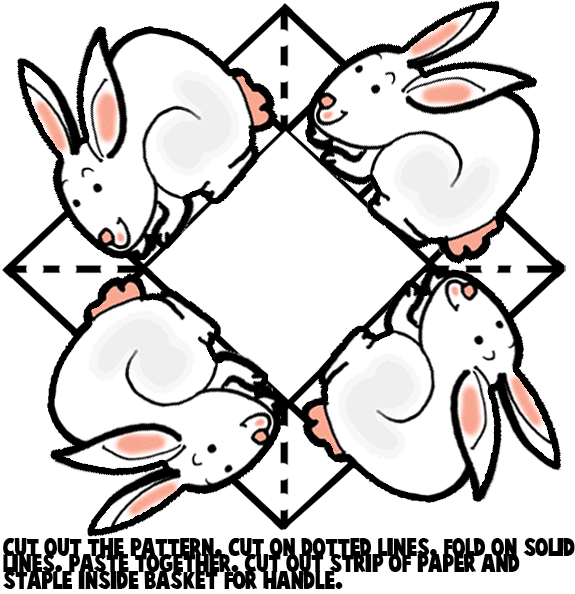 easter bunnies to color and print. print out a color diagram.