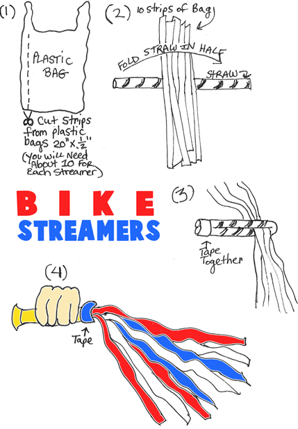 4th of July Bike Streamers