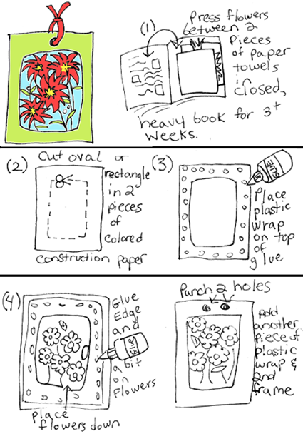 Making Pressed Flowers Picture Frame