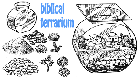 Making Bible Story Terrariums