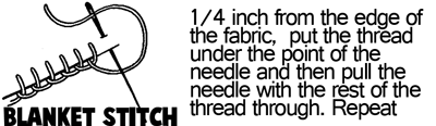 Blanket Stitch Instructions