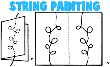 String Painting Cards