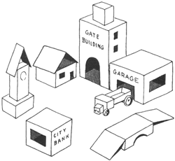 Make a City or Town from Cardboard Boxes