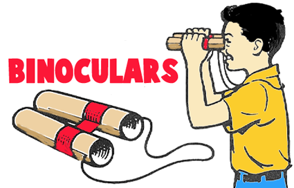 How to Make Cardboard Tube Binoculars