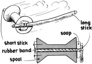 Spool and Rubberband Powered Racer Tank