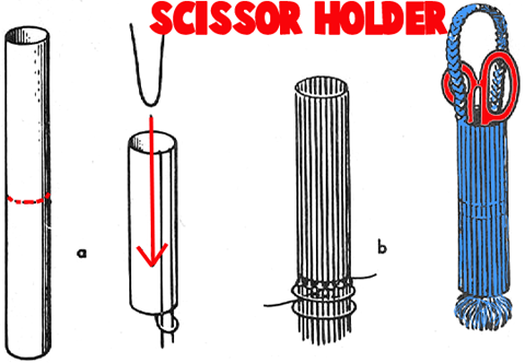 How to Make Yarn Scissor Holders