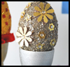 Silver
  and Golden Easter Egg