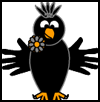 Handprint
  Crow or Raven Craft for Preschoolers and Toddlers