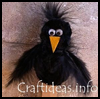 Chenille
  Crow Plant Stick / Bookmarker / Puppet