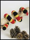Colorful
  Coral Snake Crafts Activity