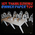First Thanksgiving Paper Toy Model