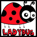 How to Draw Cartoon Ladybugs
