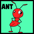 How to Draw cartoon ants