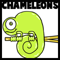 How to Draw Cartoon Chameleons