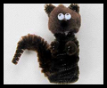 Pipe Cleaner Squirrel Finger Puppets
