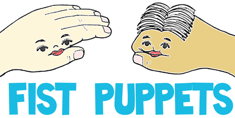 MAKE HAND / FIST PUPPETS ACTIVITY FOR KIDS