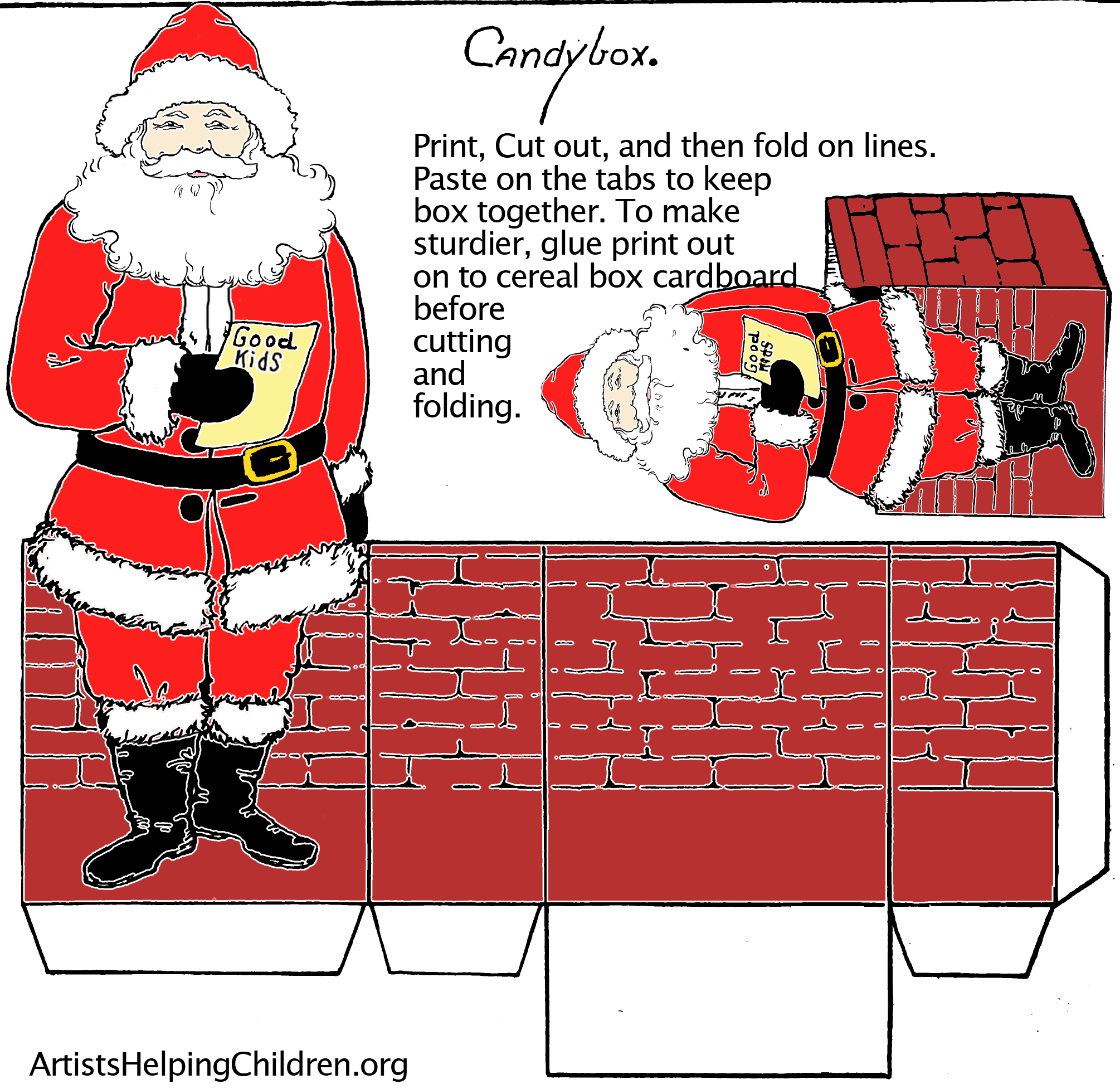 Christmas Box Templates Free Curved Box