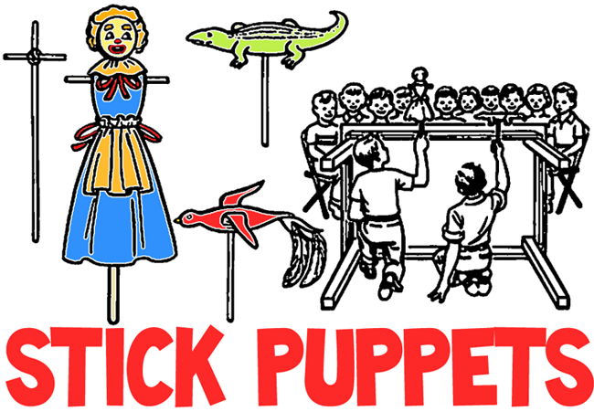 Making Stick Puppets