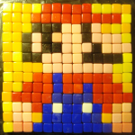 Classic Mosaic Super Mario Bros Art