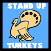 Stand Up Thanksgiving Paper Turkeys