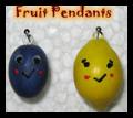 Fruit Clay Pendants for Necklaces