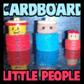 Cardboard Little People Doll House Figures