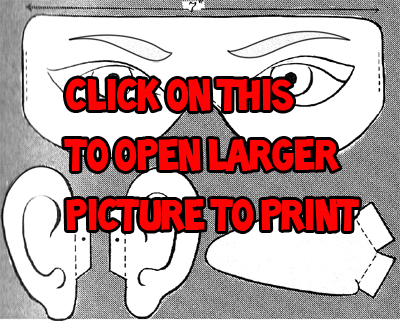 Click on Me for Larger Paper Mask to Print out