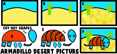 Armadillo in the Desert Picture