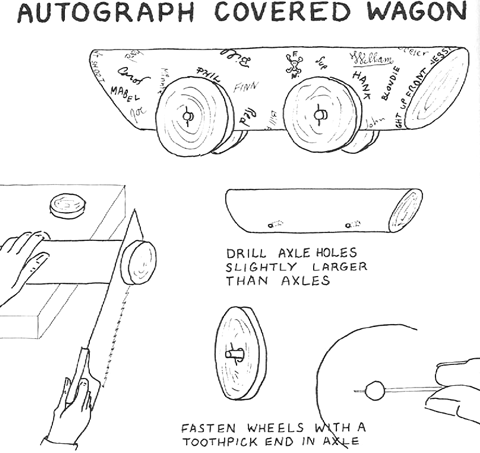 Autographed Log Wagon