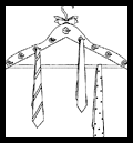 Clothes Hanger Tie Racks