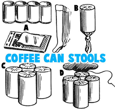 How to Make Coffee Can Stools