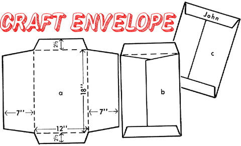 How to Make a Large Arts & Craft Project Envelope