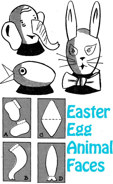 Easter Egg Animal Faces