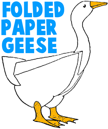 Folded Paper Goose
