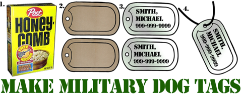 Making Military Dog Tags