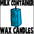 Milk Container Wax Candles