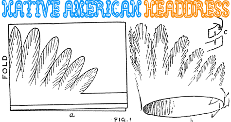 How to Make a Paper Native American Indian Headdress (Hat)