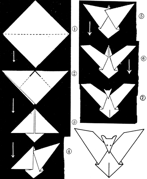 Origami Vampire Bats