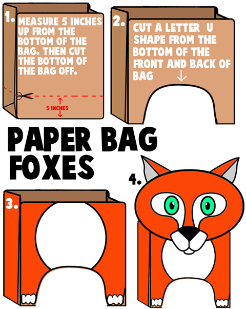 Brown Paper Bag Foxes