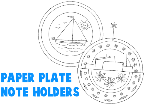 How to Make Paper Plate Note Holders